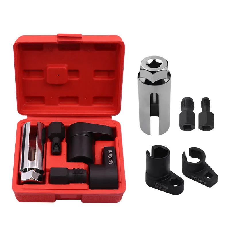 5pcs Oxygen Sensor Wrench Kit for Automotive O2 Socket Removal Install Offset Vacuum Sensor Socket Thread Chaser Tool
5pcs Oxygen Sensor Wrench Kit for Automotive O2 Socket Removal Install Offset Vacuum Sensor Socket Thread Chaser Tool