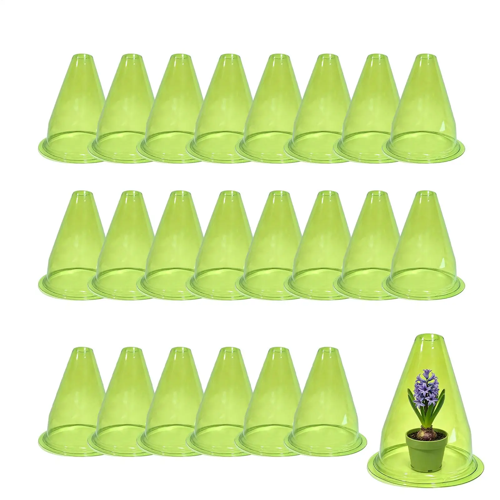 24 Pieces 20cm Plant Protection Covers Garden Transparent Flower Covers Reusable Garden Protectors From Snails For Vegetables
24 Pieces 20cm Plant Protection Covers Garden Transparent Flower Covers Reusable Garden Protectors From Snails For Vegetables