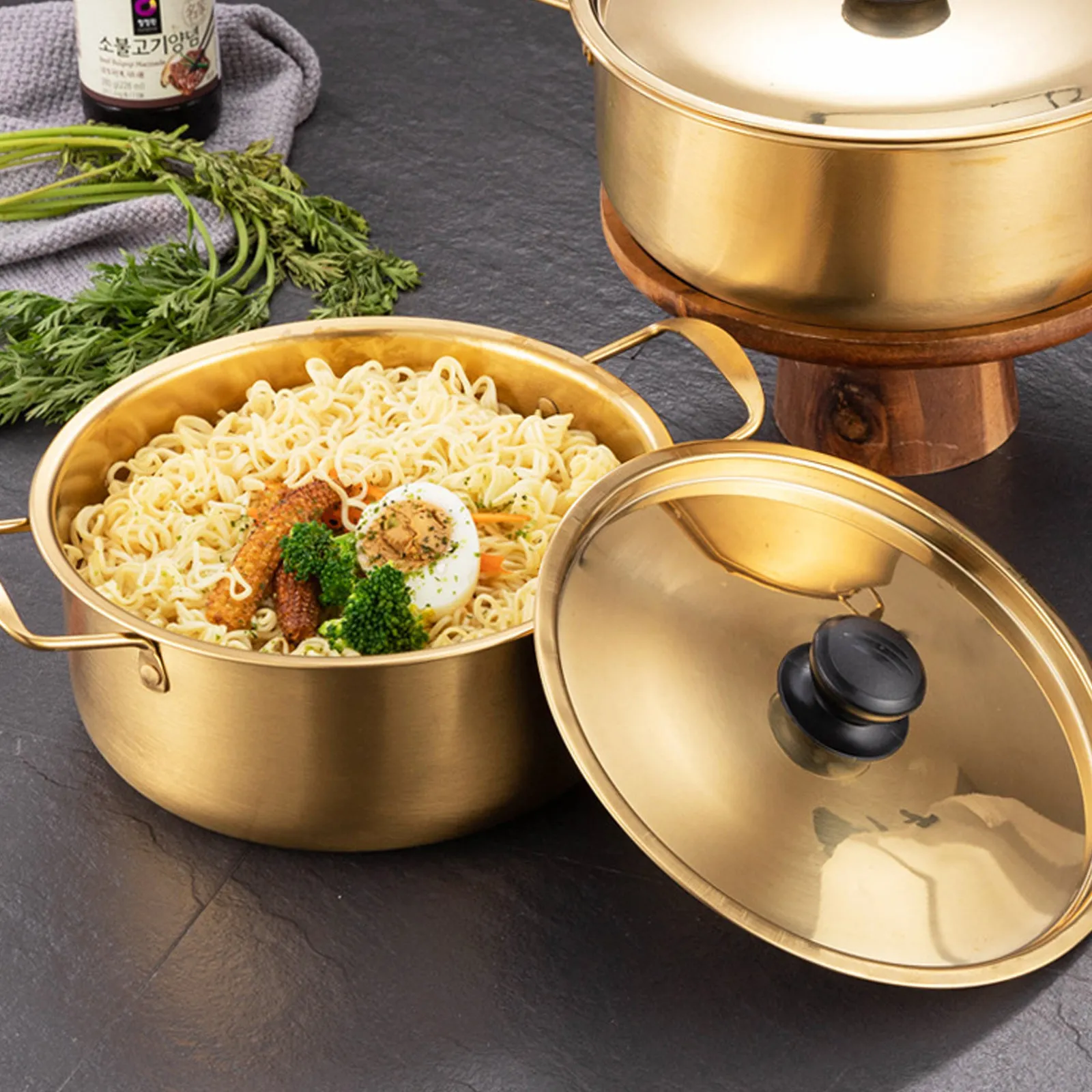Stainless Steel Noodle Pot with Lid Heavy Duty Korean Ramen Soup Pot for Cooking Noodles Porridge Soup Portable Compact Kitchen
Stainless Steel Noodle Pot with Lid Heavy Duty Korean Ramen Soup Pot for Cooking Noodles Porridge Soup Portable Compact Kitchen