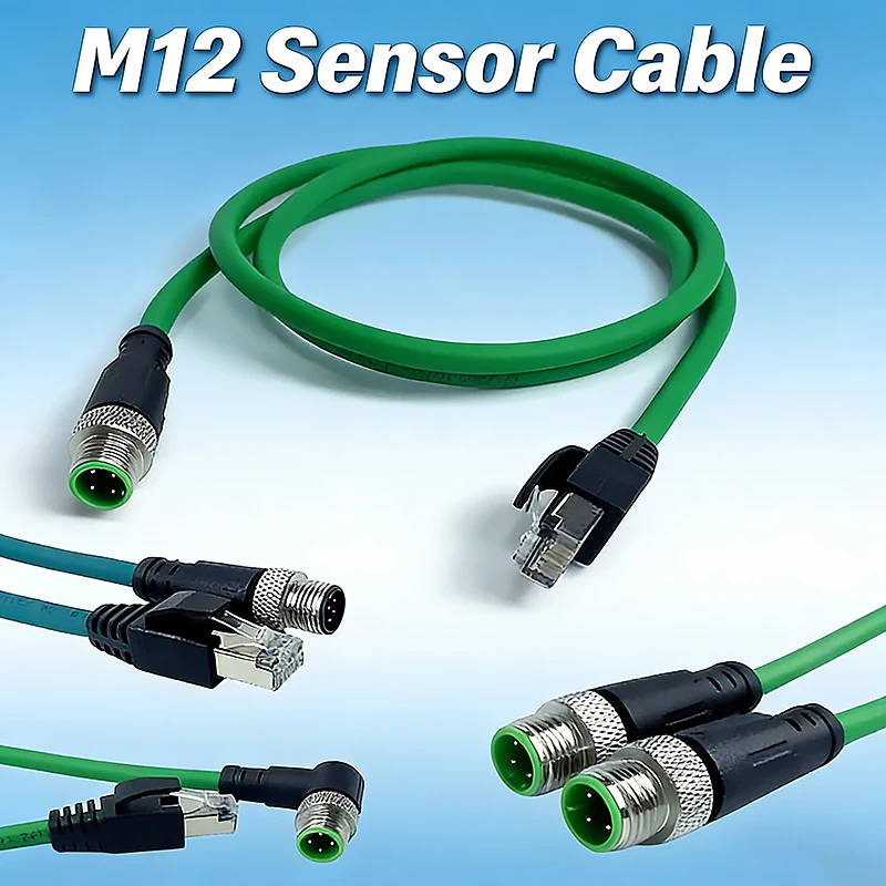 Промышленный Ethernet-кабель M12-RJ45, 8-контактный/4-контактный, с кодировкой A или D, кабель для датчиков M12 с экранированным Cat5e, совместимый с PROFINET
Промышленный Ethernet-кабель M12-RJ45, 8-контактный/4-контактный, с кодировкой A или D, кабель для датчиков M12 с экранированным Cat5e, совместимый с PROFINET