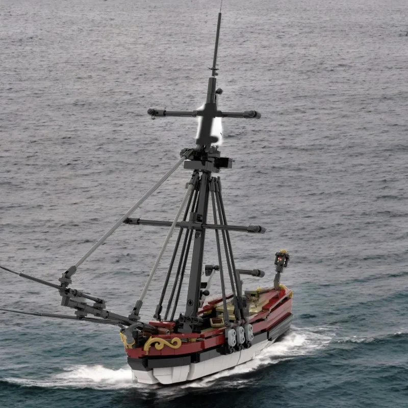 662 шт. Moc Privateer Cutter Hawk, классическая модель парусного корабля, сделай сам, обучающие строительные блоки, игрушка Age of Sail
662 шт. Moc Privateer Cutter Hawk, классическая модель парусного корабля, сделай сам, обучающие строительные блоки, игрушка Age of Sail