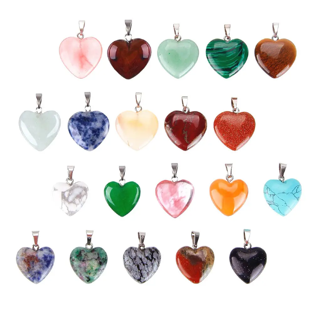 20Pcs Natural Stone Heart Pendants Raw Unpolished Gemstone Charms for DIY Jewelry Making Necklace Bracelet Crafting Accessories
20Pcs Natural Stone Heart Pendants Raw Unpolished Gemstone Charms for DIY Jewelry Making Necklace Bracelet Crafting Accessories