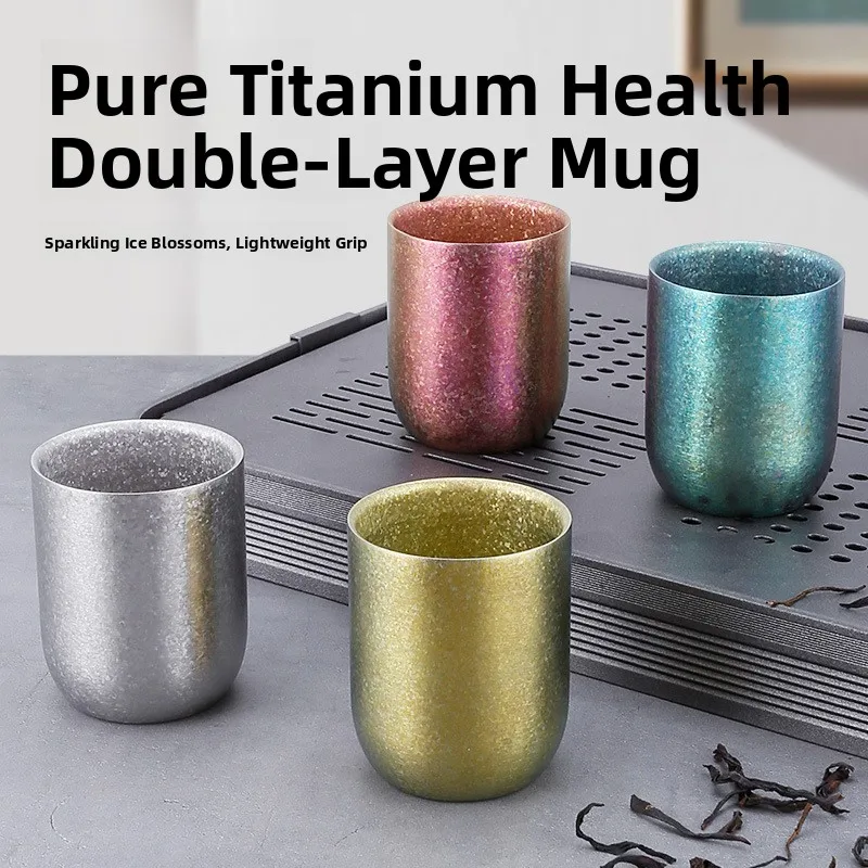 Double Layer Pure Titanium Beer Cup Large Mouth Beverage Portable High Temperature Resistant Insulated Titanium Alloy Drink Cup
Double Layer Pure Titanium Beer Cup Large Mouth Beverage Portable High Temperature Resistant Insulated Titanium Alloy Drink Cup
