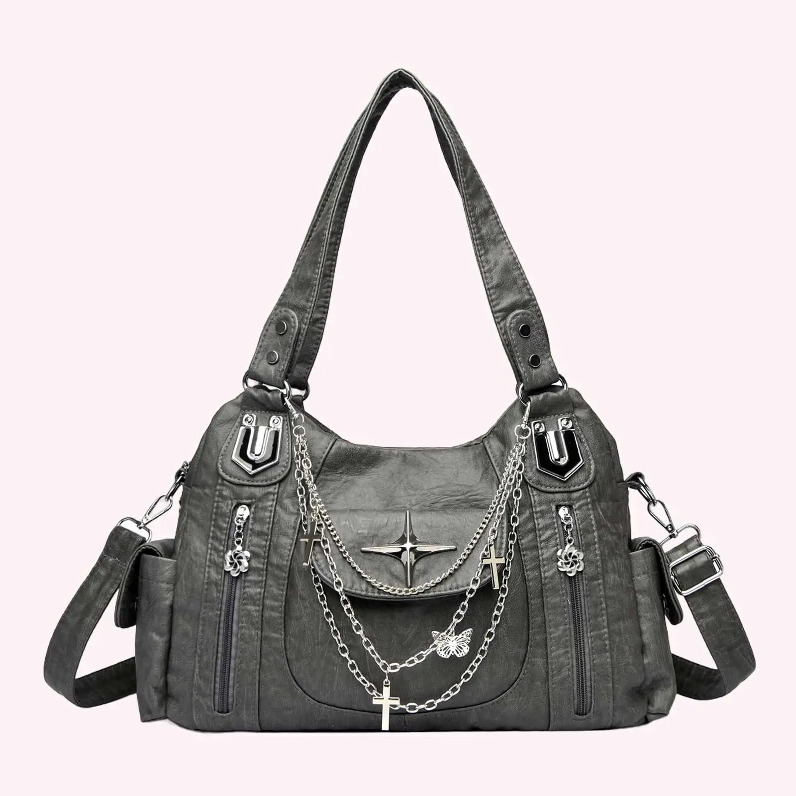 PU Leather Large Capacity Shoulder Bags with Adjustable Strap Crossbody Bag for Women Ladies Work Shopping Travel Daily Use
PU Leather Large Capacity Shoulder Bags with Adjustable Strap Crossbody Bag for Women Ladies Work Shopping Travel Daily Use