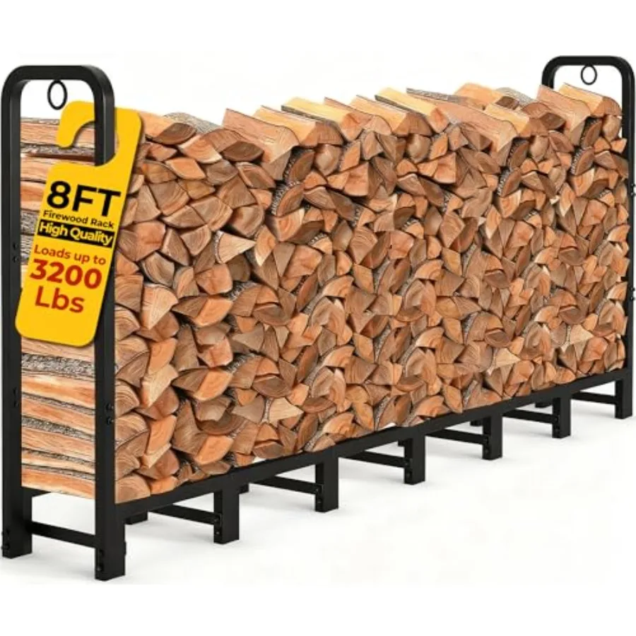 8Feet Firewood Log Rack Outdoor Heavy Duty Logs Holder for Fireplace Indoor Outdoor Adjustable Wood Racks for Fire Wood Holder
8Feet Firewood Log Rack Outdoor Heavy Duty Logs Holder for Fireplace Indoor Outdoor Adjustable Wood Racks for Fire Wood Holder