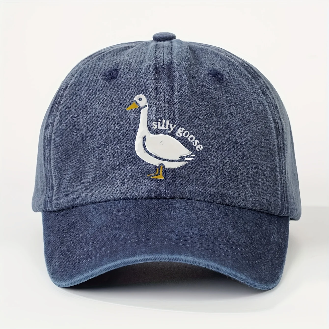 A SILLY GOOSE Print Casual Trendy Men'S Washed Vintage Baseball Cap, Stylish Outdoor Urban Style Unisex Dad Hat, Suitable for Va
A SILLY GOOSE Print Casual Trendy Men'S Washed Vintage Baseball Cap, Stylish Outdoor Urban Style Unisex Dad Hat, Suitable for Va
