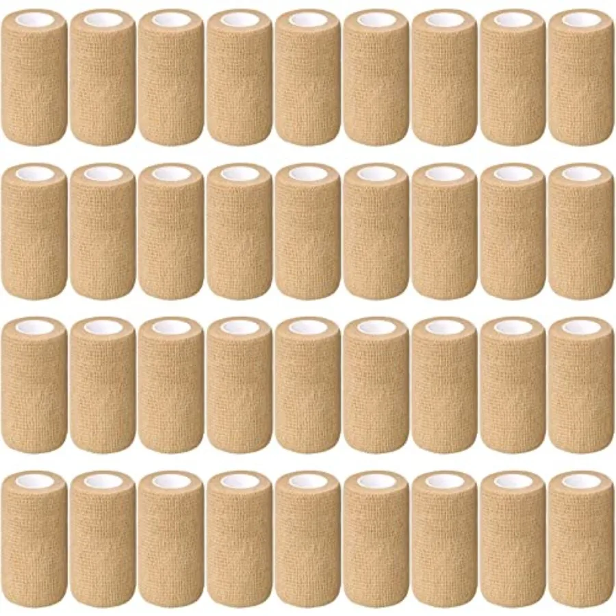 36 Pcs Self Adherent Bandage Wrap Breathable Cohesive Bandage Elastic Adhesive Tape for Stretch Athletic Sports Wrist Ankle
36 Pcs Self Adherent Bandage Wrap Breathable Cohesive Bandage Elastic Adhesive Tape for Stretch Athletic Sports Wrist Ankle