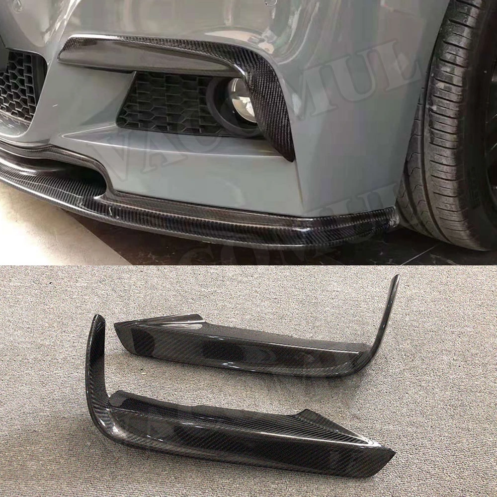 2Pcs Carbon Fiber Front Bumper Fog Light Eyelids Canards Fins Cover Trim for BMW 3 Series F30 M Sport 320i 328i 335i 2012-2018
2Pcs Carbon Fiber Front Bumper Fog Light Eyelids Canards Fins Cover Trim for BMW 3 Series F30 M Sport 320i 328i 335i 2012-2018