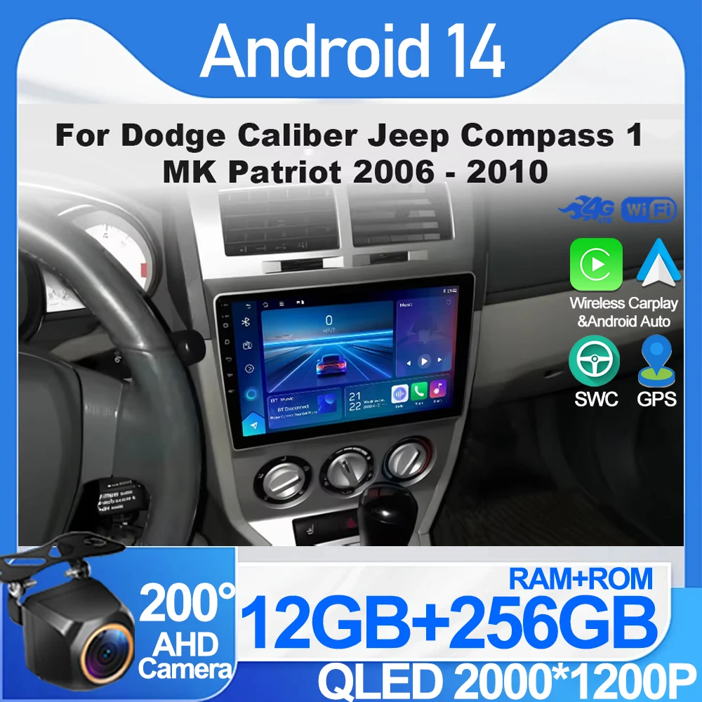 Android 14 Auto Radio For Dodge Caliber 2007 - 2010 Multimedia Car Player Touch Screen Dash Cam GPS Navigation Stereo Head DVD
Android 14 Auto Radio For Dodge Caliber 2007 - 2010 Multimedia Car Player Touch Screen Dash Cam GPS Navigation Stereo Head DVD