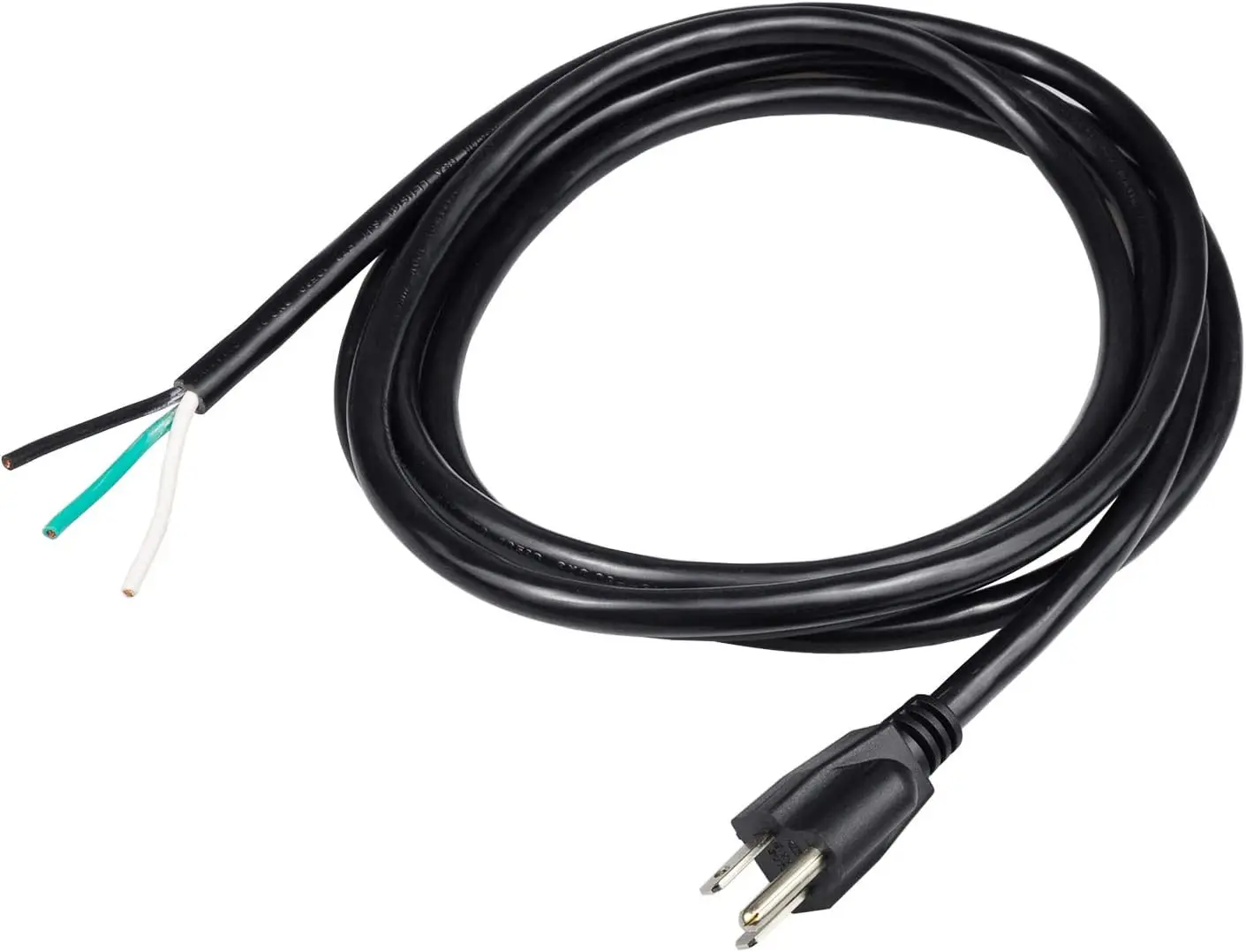 10ft 14 Gauge 3 Prong Heavy Duty Replacement Power Cord, NEMA 5-15 Plug, 15A 125V SJT 14AWG for Universal AC Appliance
10ft 14 Gauge 3 Prong Heavy Duty Replacement Power Cord, NEMA 5-15 Plug, 15A 125V SJT 14AWG for Universal AC Appliance