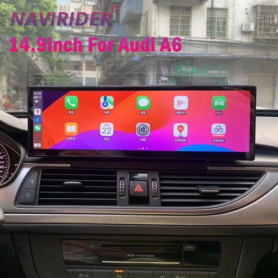 14.9inch 2560*720 Android Auto Car Multimedia Video Player HU Stereo For AUDI A6 A7 2012-2018 Wireless CarPlay GPS Car Radio
14.9inch 2560*720 Android Auto Car Multimedia Video Player HU Stereo For AUDI A6 A7 2012-2018 Wireless CarPlay GPS Car Radio