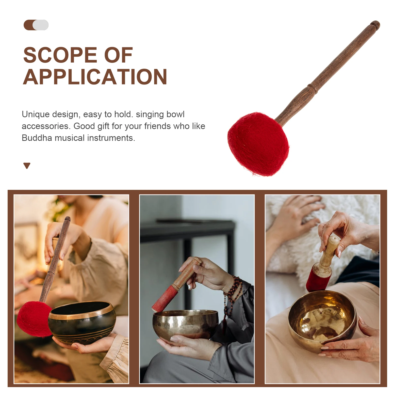 Tibetan Singing Stick Buddha Sound Mallet Chanting Bowl Wooden Stick For Meditation Yoga Temple Bedroom Sauna Hotel Bowl
Tibetan Singing Stick Buddha Sound Mallet Chanting Bowl Wooden Stick For Meditation Yoga Temple Bedroom Sauna Hotel Bowl