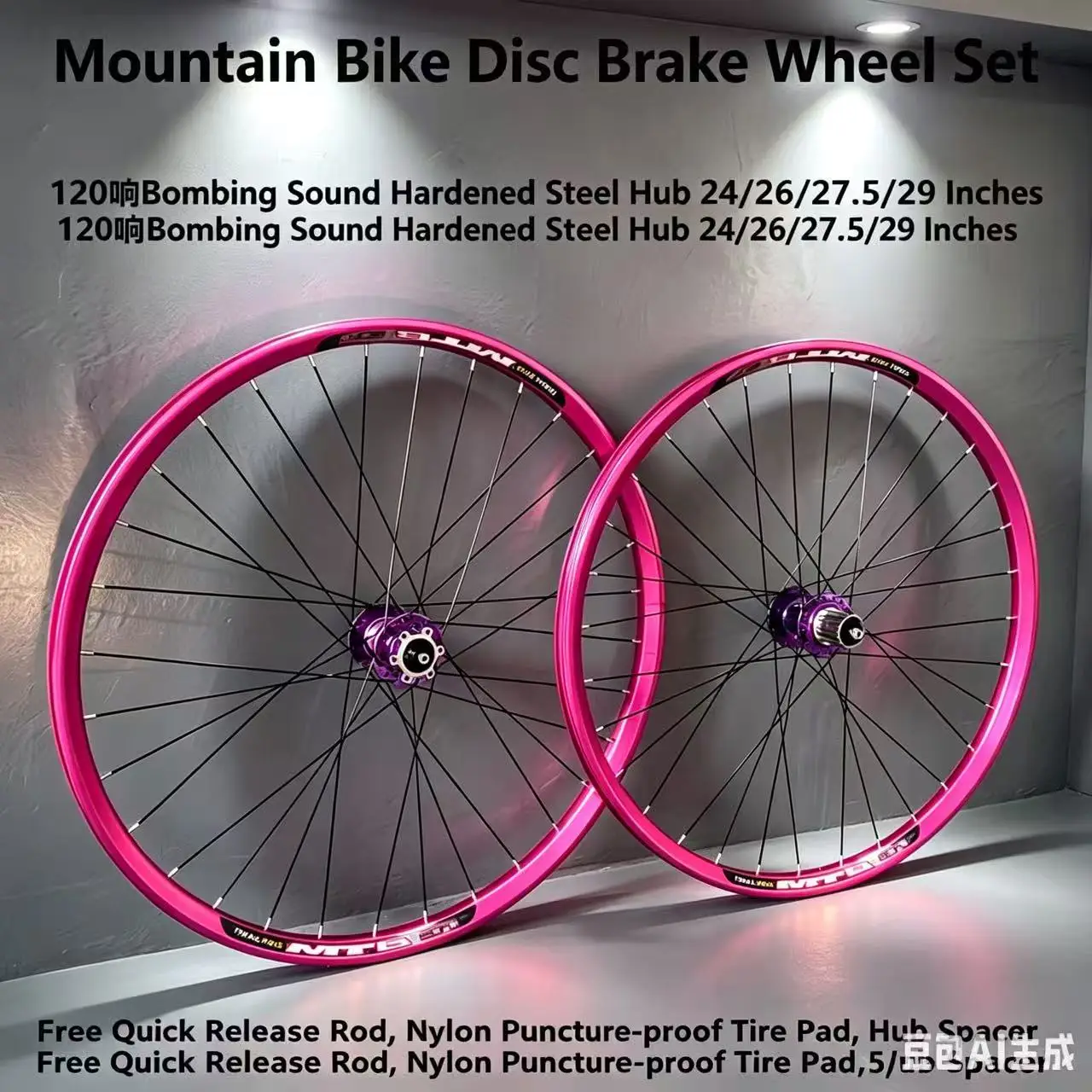 MTB Bike Wheelset 24/26/27.5/29 Inch 120 Clicks 11 Speed HG Cassette Hub 4 Bearings Quick Release Disc Brake Aluminum Alloy
MTB Bike Wheelset 24/26/27.5/29 Inch 120 Clicks 11 Speed HG Cassette Hub 4 Bearings Quick Release Disc Brake Aluminum Alloy
