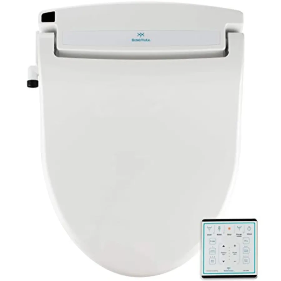 Electric Bidet Toilet Seat for elongated toilets, ABS plastic, white, heated water wash, heated seat, air dryer, self-cleaning
Electric Bidet Toilet Seat for elongated toilets, ABS plastic, white, heated water wash, heated seat, air dryer, self-cleaning