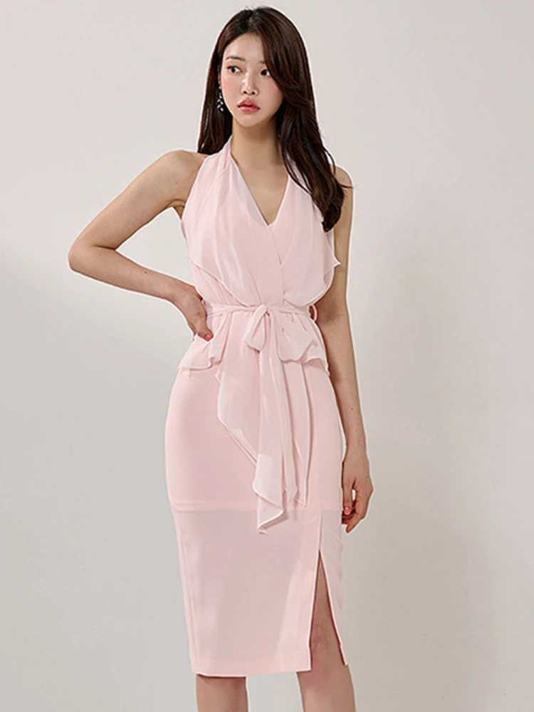 Elegant Women Evening Dress See Through Sexy Neck-Mounted Backless Slim Midi Party Club Beach Lady Femme Mujer Vestidos Fiesta
Elegant Women Evening Dress See Through Sexy Neck-Mounted Backless Slim Midi Party Club Beach Lady Femme Mujer Vestidos Fiesta