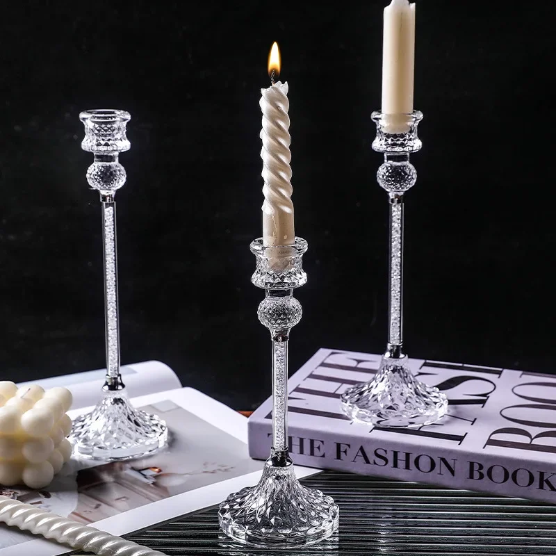 3PCS French Transparent Glass Diamond Candle Stand Romantic Fashion Goblets Wedding Hotel Restaurant Sample Decoration
3PCS French Transparent Glass Diamond Candle Stand Romantic Fashion Goblets Wedding Hotel Restaurant Sample Decoration