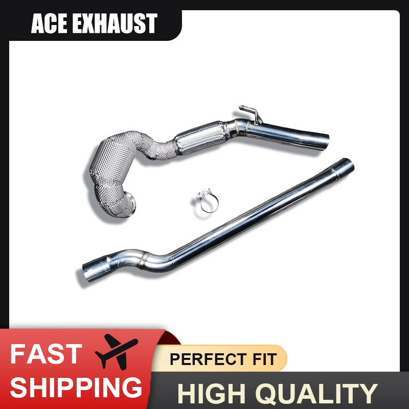 ACE Suitable for Audi Q3 2.0T Stainless Steel Downpipe No Drone Plug & Play High Quality Performance Exhaust Pipe 
ACE Suitable for Audi Q3 2.0T Stainless Steel Downpipe No Drone Plug & Play High Quality Performance Exhaust Pipe