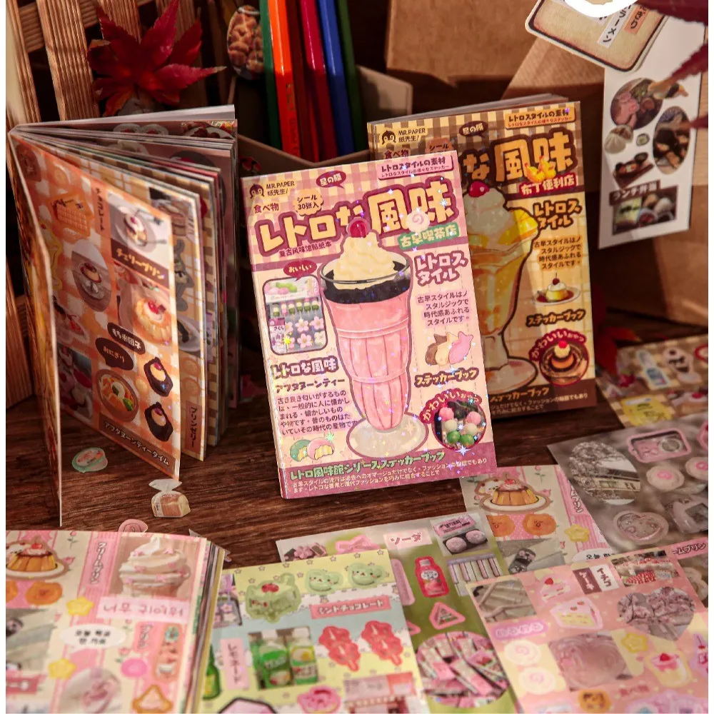 Mr. Paper Die-Cut Sticker Album - Vintage Flavor Collection Classic Retro Supplies Ideal for Handcraft Journal AnimeWorlds Store
Mr. Paper Die-Cut Sticker Album - Vintage Flavor Collection Classic Retro Supplies Ideal for Handcraft Journal AnimeWorlds Store