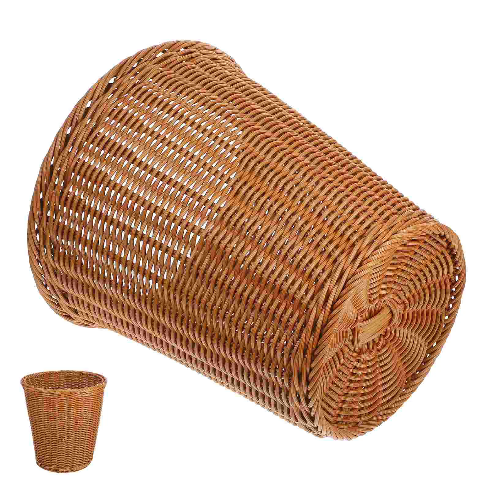 Storage Basket Rattan Trash Can Travel Garbage Cans Seagrass Plastic Small for Bedroom
Storage Basket Rattan Trash Can Travel Garbage Cans Seagrass Plastic Small for Bedroom