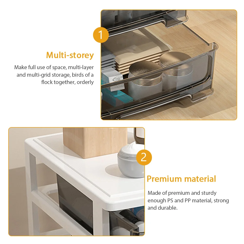 Drawer Style Storage Box Three-Layer Transparent Organizer Desktop Home Office Stationery Sundries Container
Drawer Style Storage Box Three-Layer Transparent Organizer Desktop Home Office Stationery Sundries Container