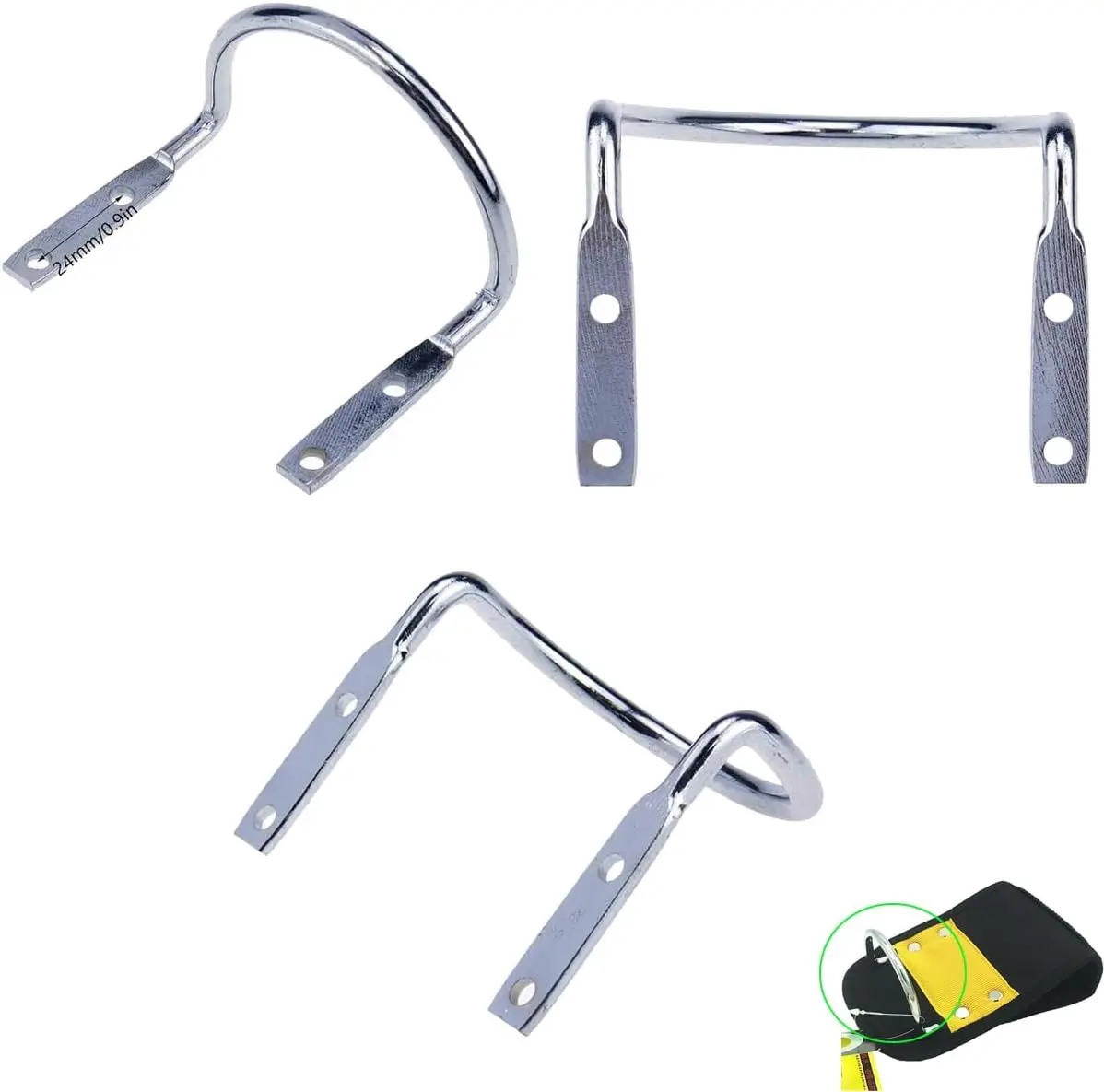 3-Pack Heavy Duty Hammer Holder Loop Replacement, U-Shaped Steel Wire Wall Mount Hook for Work Belts and Tools
3-Pack Heavy Duty Hammer Holder Loop Replacement, U-Shaped Steel Wire Wall Mount Hook for Work Belts and Tools