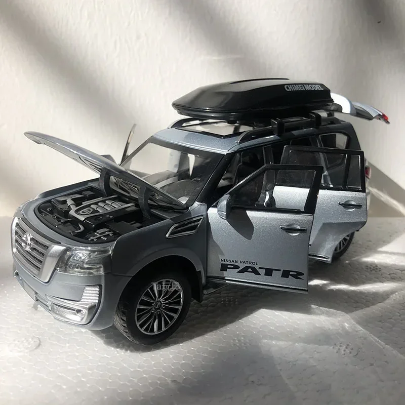 1:32 Nisssan PATROL Y62 Car Model Diecast Alloy Car Travel Rack Sound Light Pull Back Collection Toy Car For Children Christmas
1:32 Nisssan PATROL Y62 Car Model Diecast Alloy Car Travel Rack Sound Light Pull Back Collection Toy Car For Children Christmas