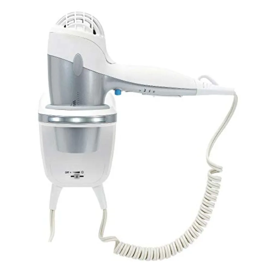 Sunbeam Dual Watt 3 Speed GreenSense Wall Mount Ionic Hair Dryer with Dimmable LED Night Light and Bracket, White and Silver
Sunbeam Dual Watt 3 Speed GreenSense Wall Mount Ionic Hair Dryer with Dimmable LED Night Light and Bracket, White and Silver