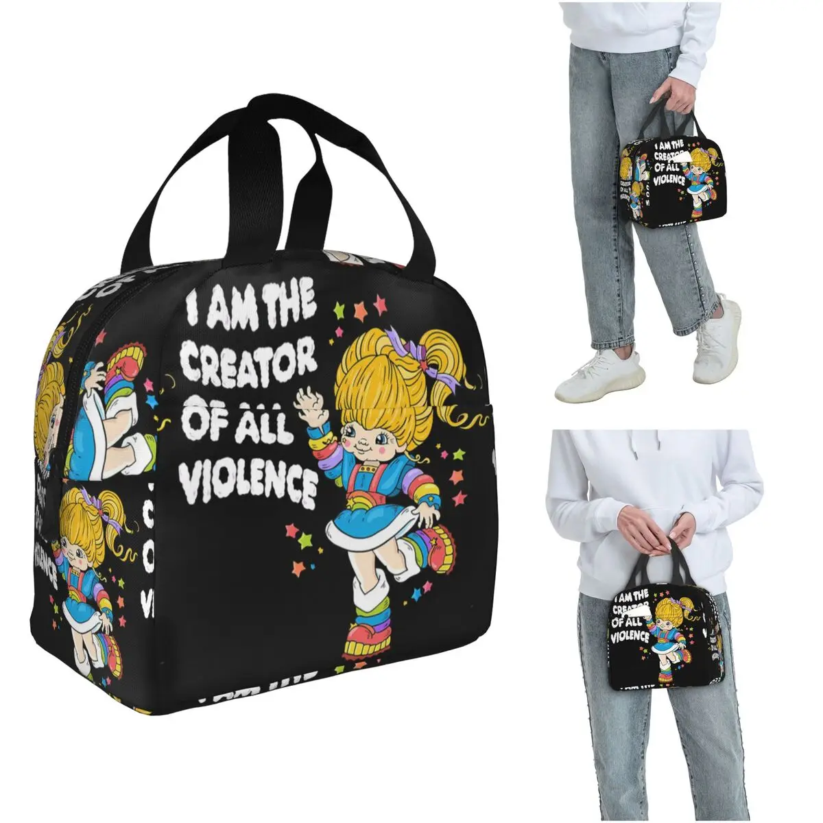 Rainbows Brite Cartoon Insulated Lunch Bag for Women Children Portable Food Boxes Thermal Lunch Box Tote
Rainbows Brite Cartoon Insulated Lunch Bag for Women Children Portable Food Boxes Thermal Lunch Box Tote