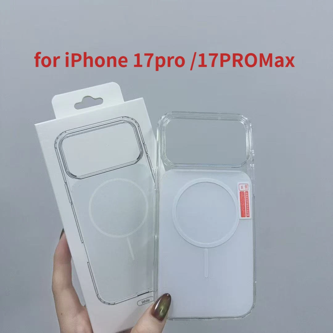 Fashion Men Women Transparent for Magsafe Case for iPhone 17 Pro Max 17Pro Original Candy Magnetic Wireless Charging PC Cover
Fashion Men Women Transparent for Magsafe Case for iPhone 17 Pro Max 17Pro Original Candy Magnetic Wireless Charging PC Cover