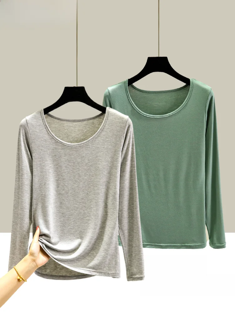 Early Autumn Modal Base Shirt Loose Thin Long Sleeve plus Size Slimming Casual T-Shirt Inner Wear Comfortable Undergarment
Early Autumn Modal Base Shirt Loose Thin Long Sleeve plus Size Slimming Casual T-Shirt Inner Wear Comfortable Undergarment