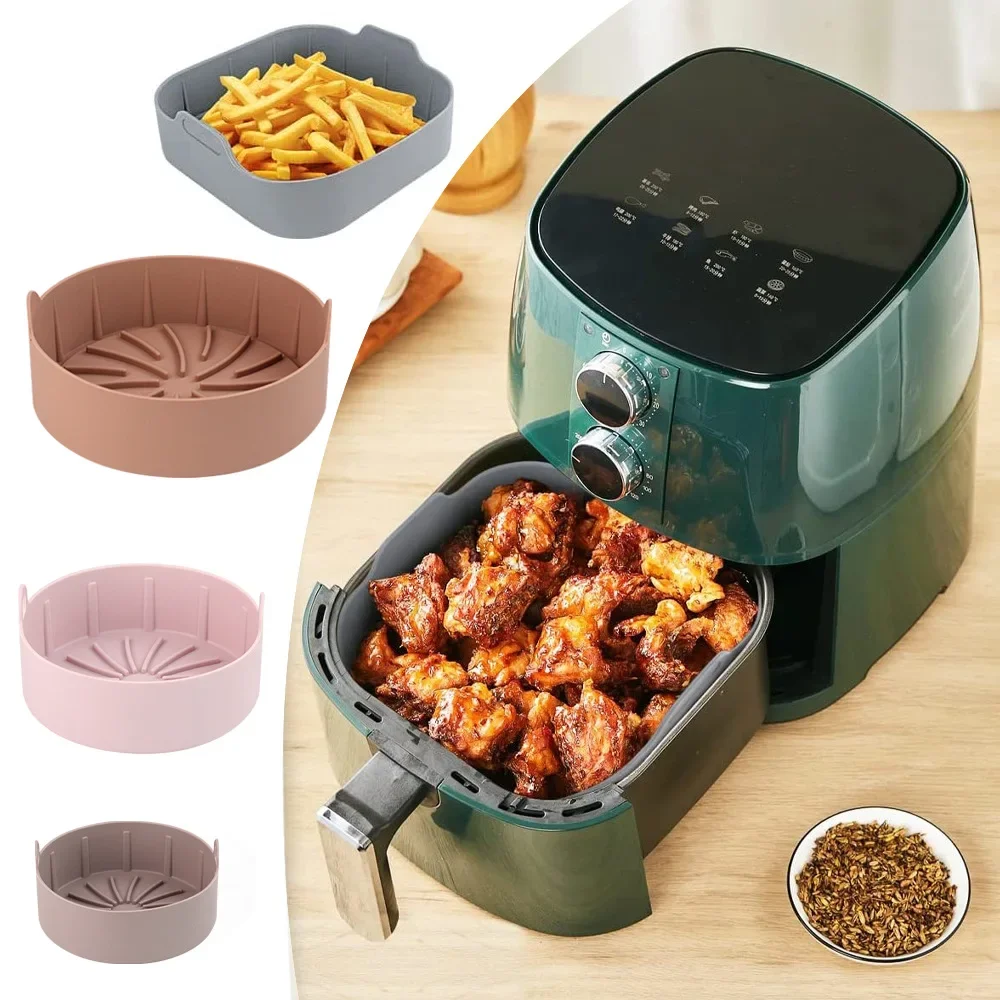 Air Fryer Silicone Pot Air Fryer Silicone Carrying BasketEdible Grade Baking Silicone Baking Tray Split
Air Fryer Silicone Pot Air Fryer Silicone Carrying BasketEdible Grade Baking Silicone Baking Tray Split