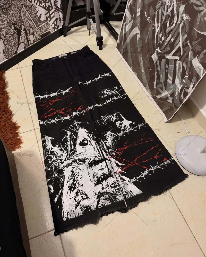 Harajuku буквенные шипы с принтом готические свободные прямые широкие джинсы женские Y2K винтажные хип-хоп большие брюки с высокой талией
Harajuku буквенные шипы с принтом готические свободные прямые широкие джинсы женские Y2K винтажные хип-хоп большие брюки с высокой талией