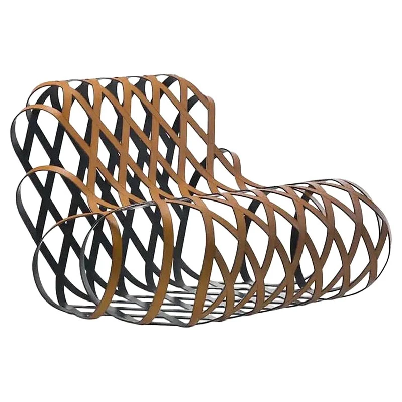 Stainless steel hollow single leisure chair sales office light luxury art saddle leather recliner sofa chair
Stainless steel hollow single leisure chair sales office light luxury art saddle leather recliner sofa chair