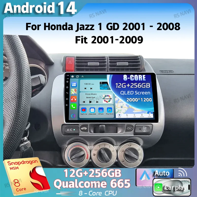 Android 14 для Honda Jazz 1 GD 2001-2008 подходит для 2001-2009 2K QLED стерео автомобильный радиоприемник мультимедийный видеоплеер GPS 4G CarPlay
Android 14 для Honda Jazz 1 GD 2001-2008 подходит для 2001-2009 2K QLED стерео автомобильный радиоприемник мультимедийный видеоплеер GPS 4G CarPlay