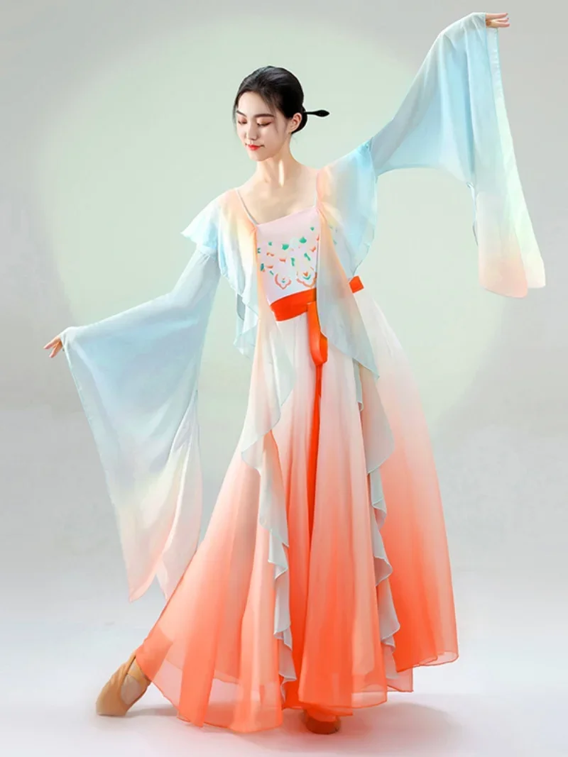 Classical Dance Clothes Women Chinese Folk Dance Stage Performance Practice Costumes Art Test Fairy Dance Costume Performance
Classical Dance Clothes Women Chinese Folk Dance Stage Performance Practice Costumes Art Test Fairy Dance Costume Performance