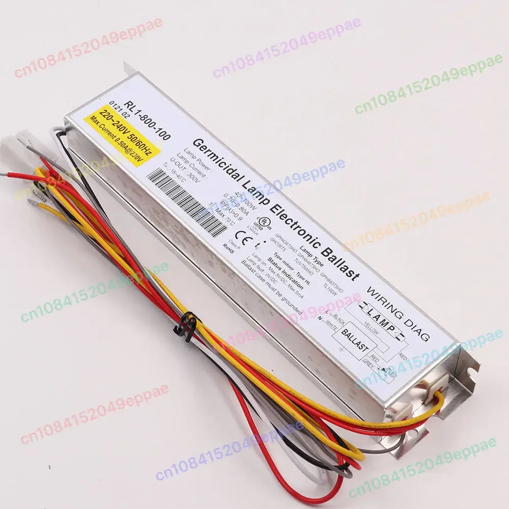 RL1-800-100 100W/75W/80W Water Treatment UV Lamp Electronic Ballast 200-240V
RL1-800-100 100W/75W/80W Water Treatment UV Lamp Electronic Ballast 200-240V