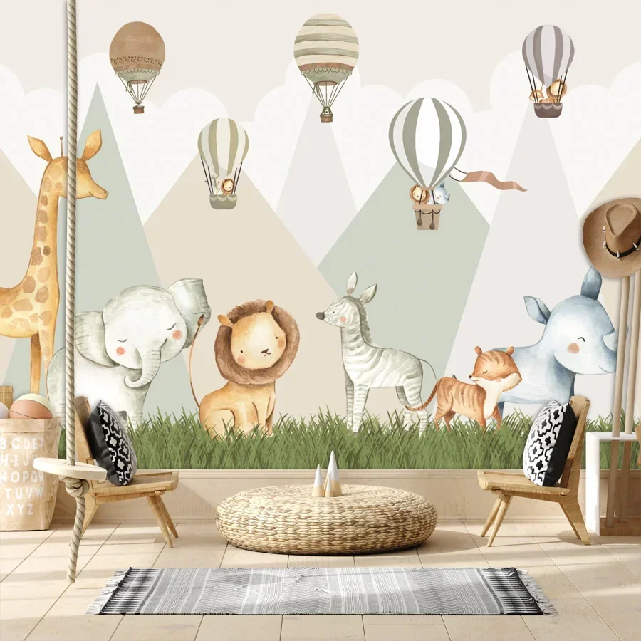 Custom Walls Papers Home Decor Peel and Stick Wallpapers for Living Room Cartoon Kids Jungle Safari Animals Baby's Bedroon Mural
Custom Walls Papers Home Decor Peel and Stick Wallpapers for Living Room Cartoon Kids Jungle Safari Animals Baby's Bedroon Mural