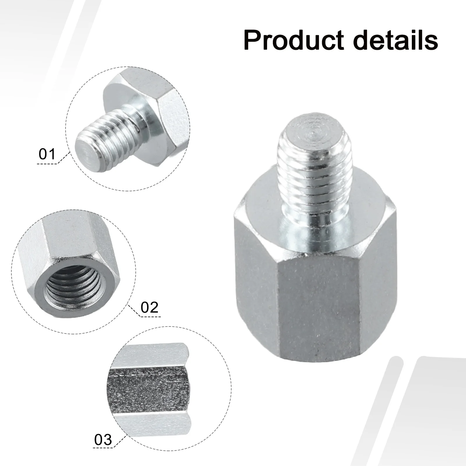 M10 M14 Adapter Interface Connector Angle Grinder M14 To M10 Polisher Portable Silver Small Wide Applications M10 To M14
M10 M14 Adapter Interface Connector Angle Grinder M14 To M10 Polisher Portable Silver Small Wide Applications M10 To M14