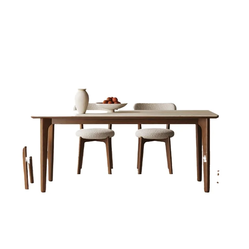 Solid wood rock slab dining table, black color living room household small apartment modern simple dining table and chair
Solid wood rock slab dining table, black color living room household small apartment modern simple dining table and chair