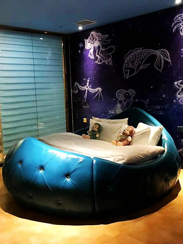 Круглая кровать для отеля B & B Furniture Boutique Hotel Water Bed Light Luxury Electric Sexy Shadow Coffee Bar Современная тема Двуспальная кровать
Круглая кровать для отеля B & B Furniture Boutique Hotel Water Bed Light Luxury Electric Sexy Shadow Coffee Bar Современная тема Двуспальная кровать