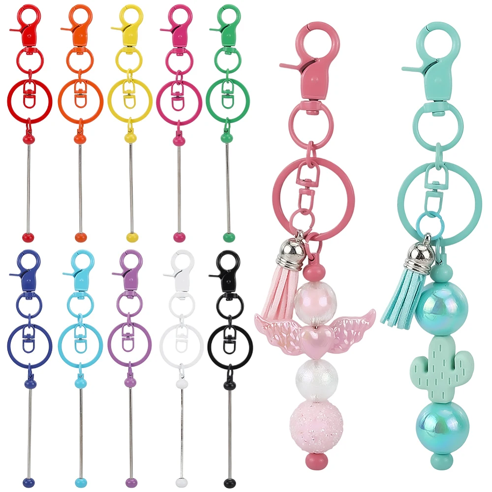 12Pcs 12 Colors Alloy Beadable Keychain Bar with Key Rings and Clasps for Bag Ornaments Mixed Color 149mm 1pc/color
12Pcs 12 Colors Alloy Beadable Keychain Bar with Key Rings and Clasps for Bag Ornaments Mixed Color 149mm 1pc/color
