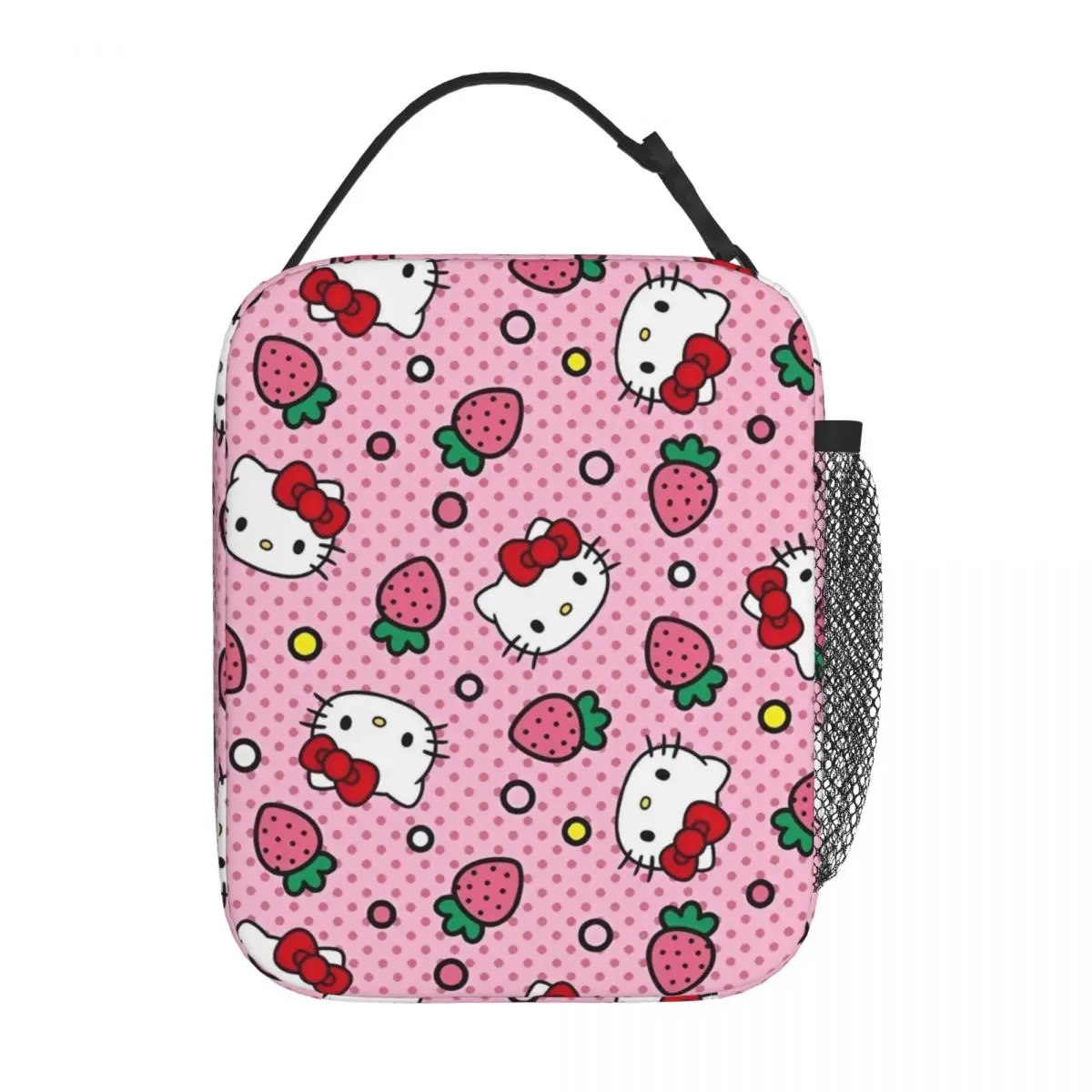 Изолированная сумка для обеда Hello Kitty с клубничным принтом, сумки-контейнеры для еды, многоразовые термокоробки-холодильники для школьного офиса
Изолированная сумка для обеда Hello Kitty с клубничным принтом, сумки-контейнеры для еды, многоразовые термокоробки-холодильники для школьного офиса