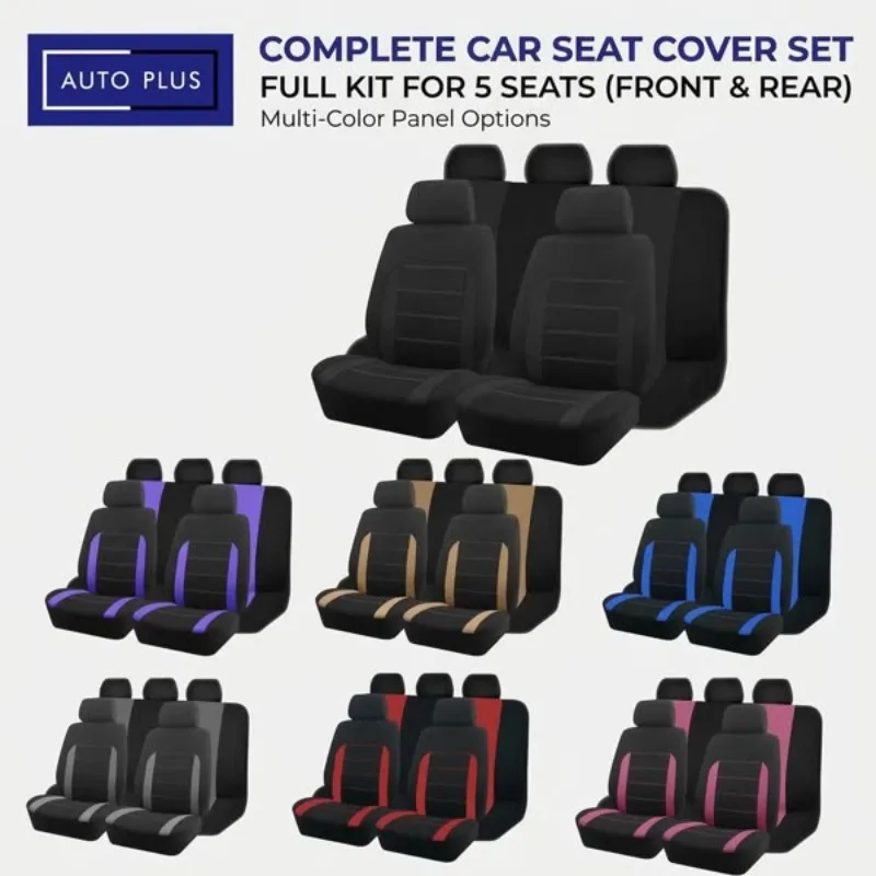 Universal Car Seat Covers Fit Most Cars SUVs Trucks Vans Full Set Auto Interior Protector
Universal Car Seat Covers Fit Most Cars SUVs Trucks Vans Full Set Auto Interior Protector