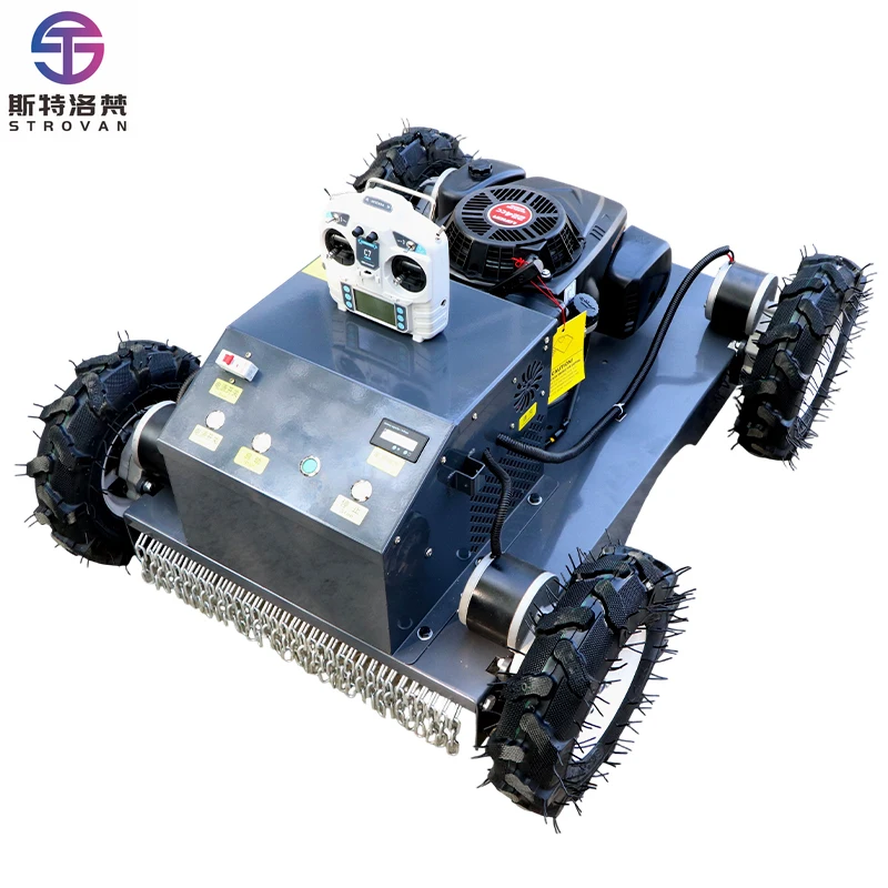 STLF Customized Four-Drive Remote Control Mower Agricultural Small Orchard Weeder Garden Slope Four-Drive Mower
STLF Customized Four-Drive Remote Control Mower Agricultural Small Orchard Weeder Garden Slope Four-Drive Mower