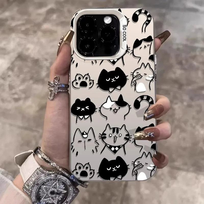 Cat Avatar Matte Phone Cases for iPhone 16 Pro Max Case 11 12 13 14 15 Pro XR XSMax Mini 8 7 Plus Laser Plated Shockproof Cover
Cat Avatar Matte Phone Cases for iPhone 16 Pro Max Case 11 12 13 14 15 Pro XR XSMax Mini 8 7 Plus Laser Plated Shockproof Cover