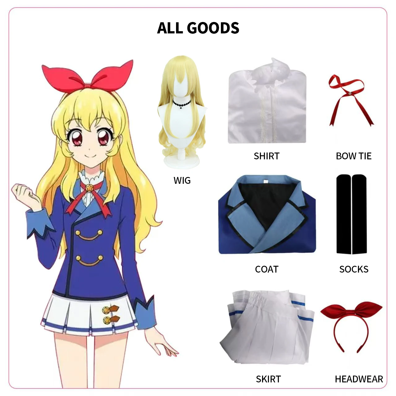 Star Light Academy аниме JK Campus униформа парик кавайный костюм для женщин Idol Activity Star Palace Berry косплей костюм аксессуар
Star Light Academy аниме JK Campus униформа парик кавайный костюм для женщин Idol Activity Star Palace Berry косплей костюм аксессуар