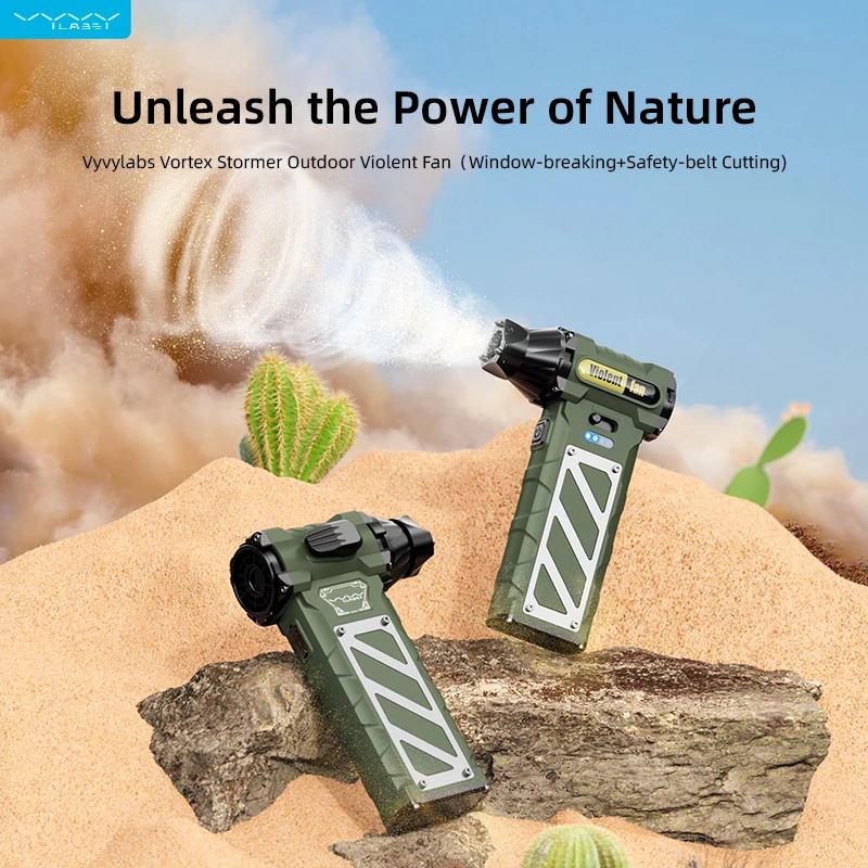 VYVYLABS Outdoor Fan Strong Wind Power 8000mAh With Window-breaking Safety-belt Cutting Escape Tools
VYVYLABS Outdoor Fan Strong Wind Power 8000mAh With Window-breaking Safety-belt Cutting Escape Tools