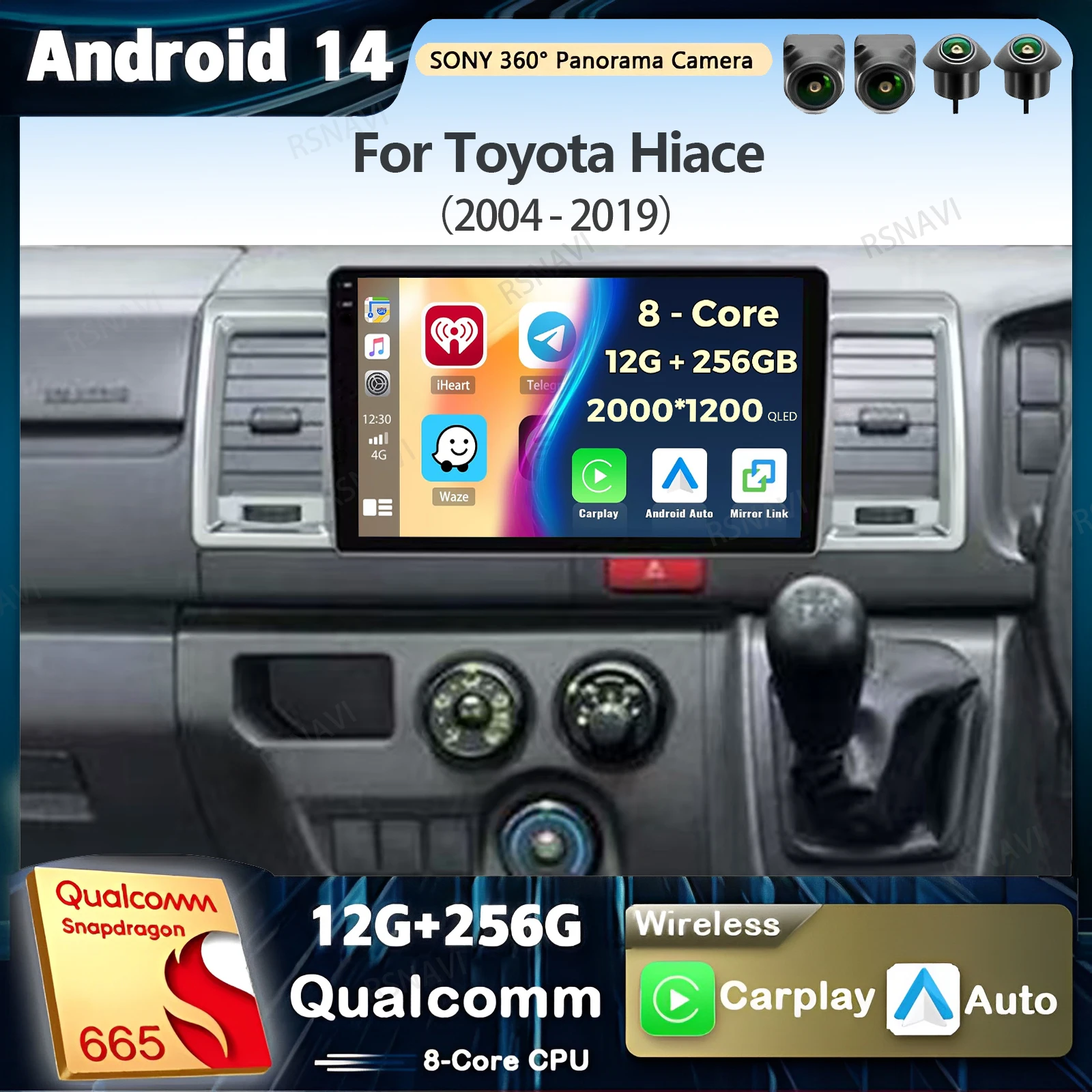 Android 14 Carplay Car Radio For Toyota Hiace 2004 - 2019 Multimedia Video Player Navigation GPS Stereo 2 Din Head Unit WIFI+4G
Android 14 Carplay Car Radio For Toyota Hiace 2004 - 2019 Multimedia Video Player Navigation GPS Stereo 2 Din Head Unit WIFI+4G