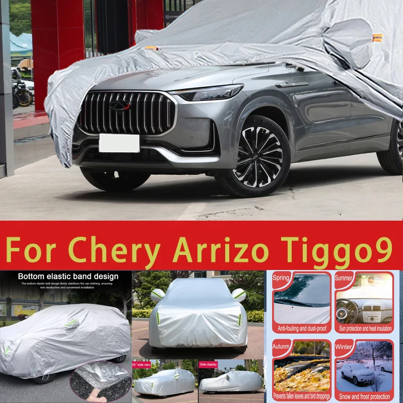 For Chery ArrizoTiggo9 Outdoor Protection Full Car Covers Snow Cover Sunshade Waterproof Dustproof Exterior Car accessories
For Chery ArrizoTiggo9 Outdoor Protection Full Car Covers Snow Cover Sunshade Waterproof Dustproof Exterior Car accessories