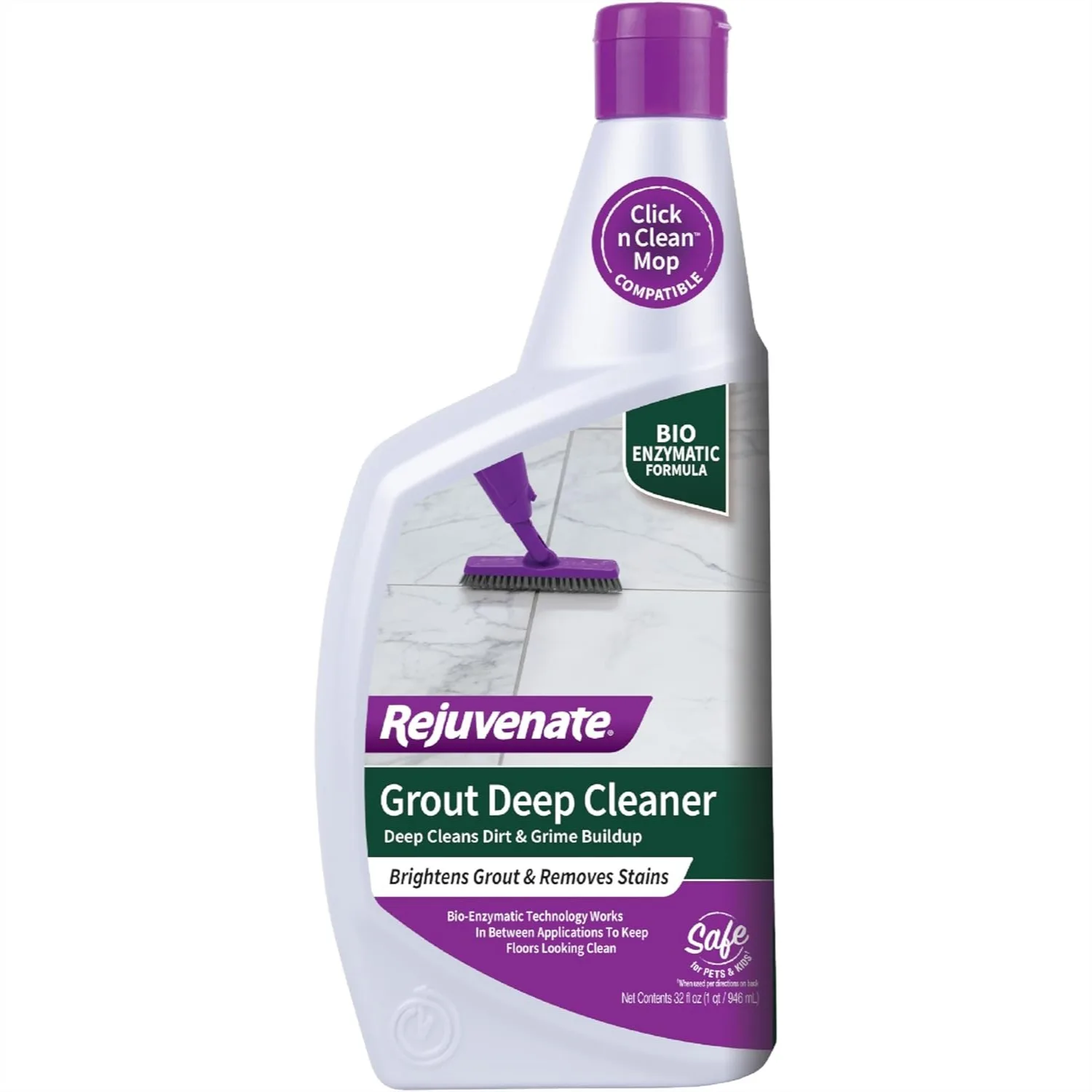 Grout Deep Cleaner for Restoring Original Color, Removes Dirt Build-Up with Bio-Enzymatic Formula, 32 fl oz
Grout Deep Cleaner for Restoring Original Color, Removes Dirt Build-Up with Bio-Enzymatic Formula, 32 fl oz